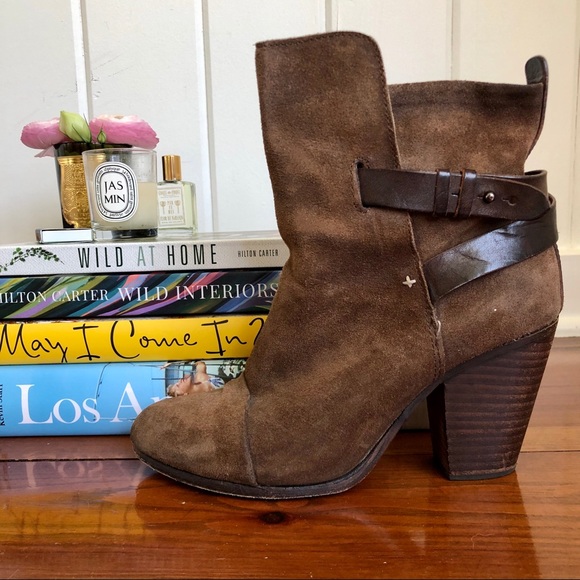 Rag & Bone Brown Booties 39 / fits like 8.5 - Picture 4 of 16